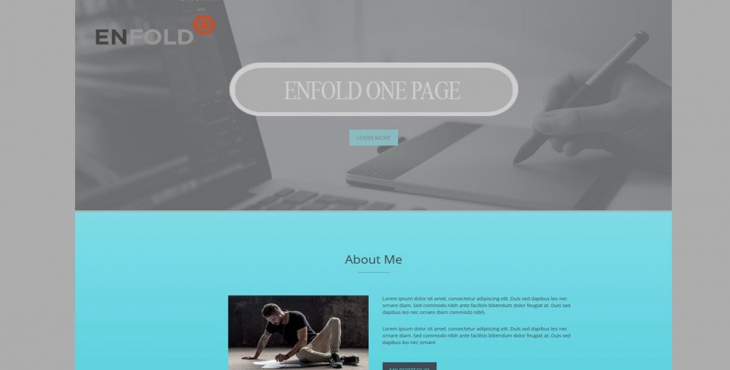 قالب وردپرسی Onepage Portfolio - Enfold